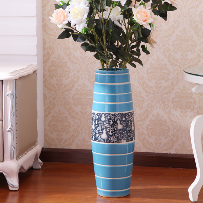 Modern fashion and contracted sitting room ceramic vase landing home decoration vase furnishing articles of rural adornment ornament