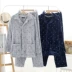 Mùa thu và mùa đông đồ ngủ flannel nam dày kích thước lớn tay dài lông cừu san hô phục vụ nhà phù hợp với mô hình mùa đông lỏng lẻo mà không có xơ