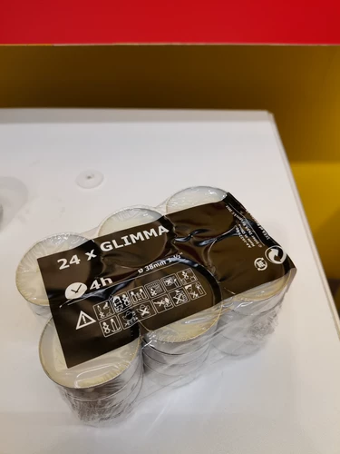 Ikea grama, без ладанных круглых свечей 24 набора маленького круглого свеча бездым.