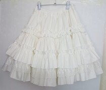 lolita thick cotton petticoat*Autumn and winter models*High quality*Can be worn out in 3 versions of fine embroidery lace