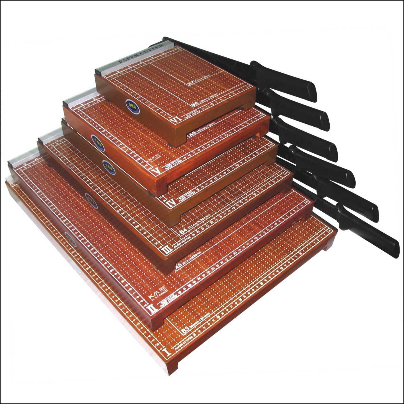 Deli Paper Cutter Paper Cutter B3 A3 A4 Wood Cutting Cutter Machine Business Card Photo Cutter