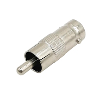 RCA male to BNC female closed circuit video conversion head connector AV male conversion BNC audio and video connector