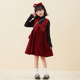 Girls' small fragrance suit princess dress big boy's vest autumn and winter skirt light luxury niche high-end dress winter