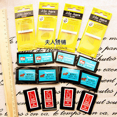 Imported cross stitch needle UK JJ needle France BH Germany prym France dmc India pony Japan golden tail needle