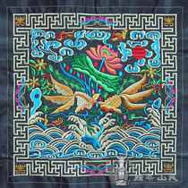 Guizhou Miao embroidery embroidery piece embroidery piece for decorative painting ethnic clothing accessories 32 * 32cm
