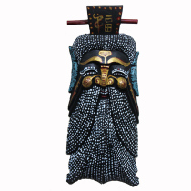 Purely hand-carved Confucius home pendant birthday gift Guizhou travel souvenir about 15*38cm