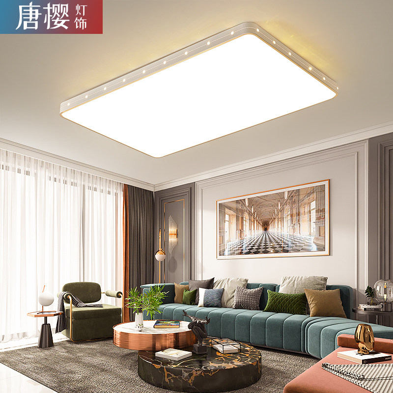 Super-style suction light LED Living room lamp minimalist modern lamps atmosphere Home hall Living room lamp Bedroom lamp rectangle