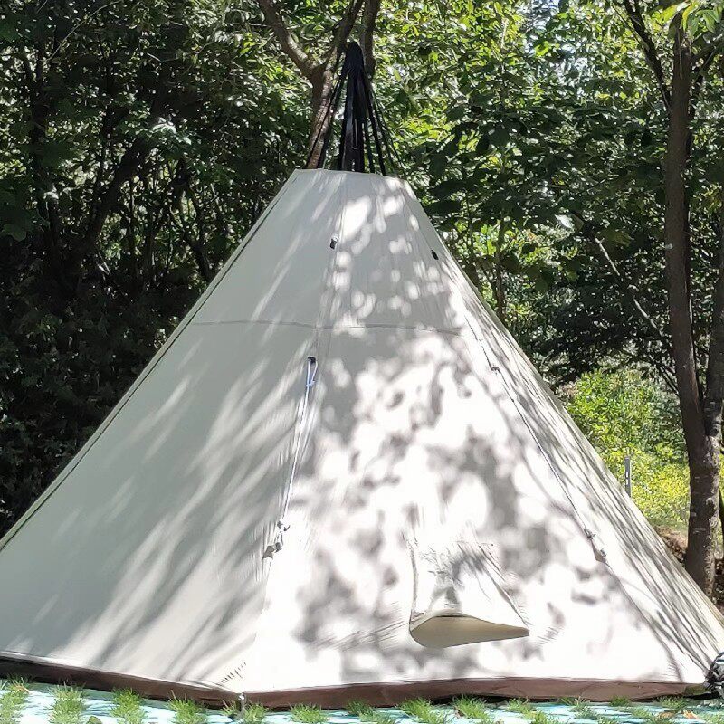 green heron outdoor ultra light silicone pyramid A Tower camping easy and portable shading wild survival tents