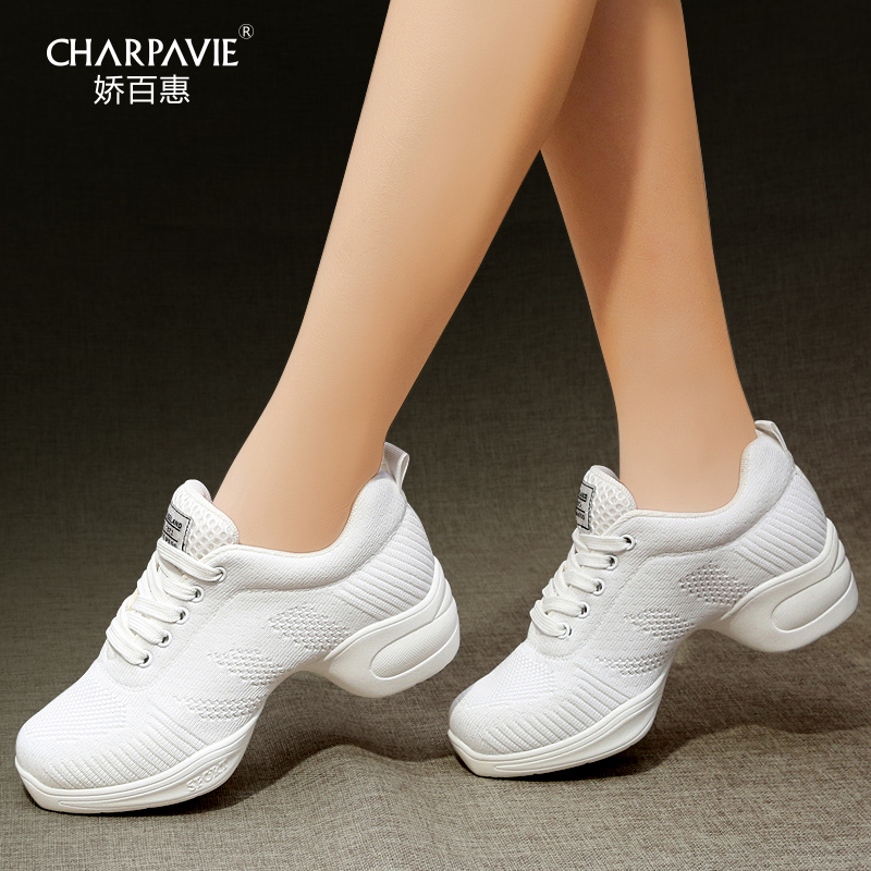 Cuddling 100 Huey Summer Square Dance Shoe Breathable Mesh Noodles Dance Shoes Women's Soft Bottom Water Soldiers Dance Shoes Adults Dance Shoes