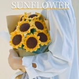 Трикотажный ароматизированный плетеный набор материалов, «сделай сам», подсолнух, подарок на день рождения, букет