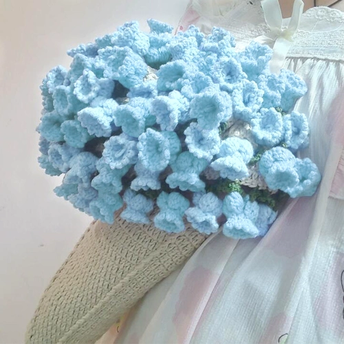 Плетеное одеяло, набор материалов, «сделай сам», орхидея, в цветочек, букет, подарок на день рождения