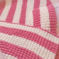 Веревка для девочек [80 см x 100 см] [белый + розовый] пакет материалов для одеяла, бесплатные инструменты + видеоурок