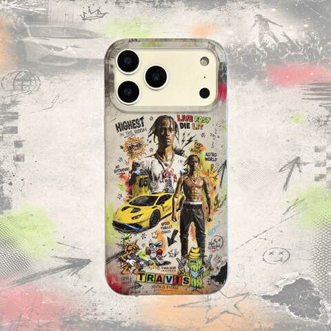 Travis Scott Graffiti IMD iPhone Case