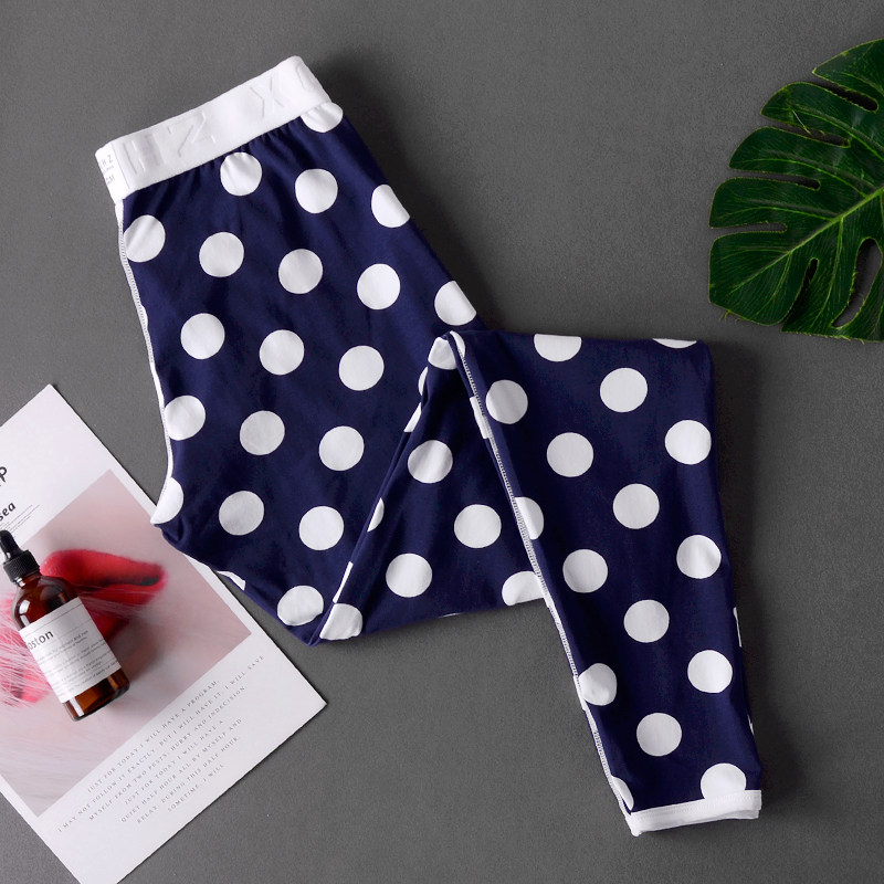 New Men's Warm Pants Hygiene Pants Men's Pure Cotton Thread Pants Thin Section Youth Personality Trendy Underwear Slim Striped Underwear