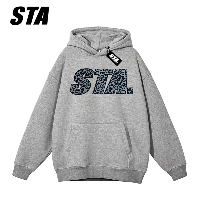 Sta Flagship Store Genuine Hooded Sweatshirt for Men and Women, Couples, Autumn and Winter American Style Heavy Casual National Trend Brand Jacket Hoodie