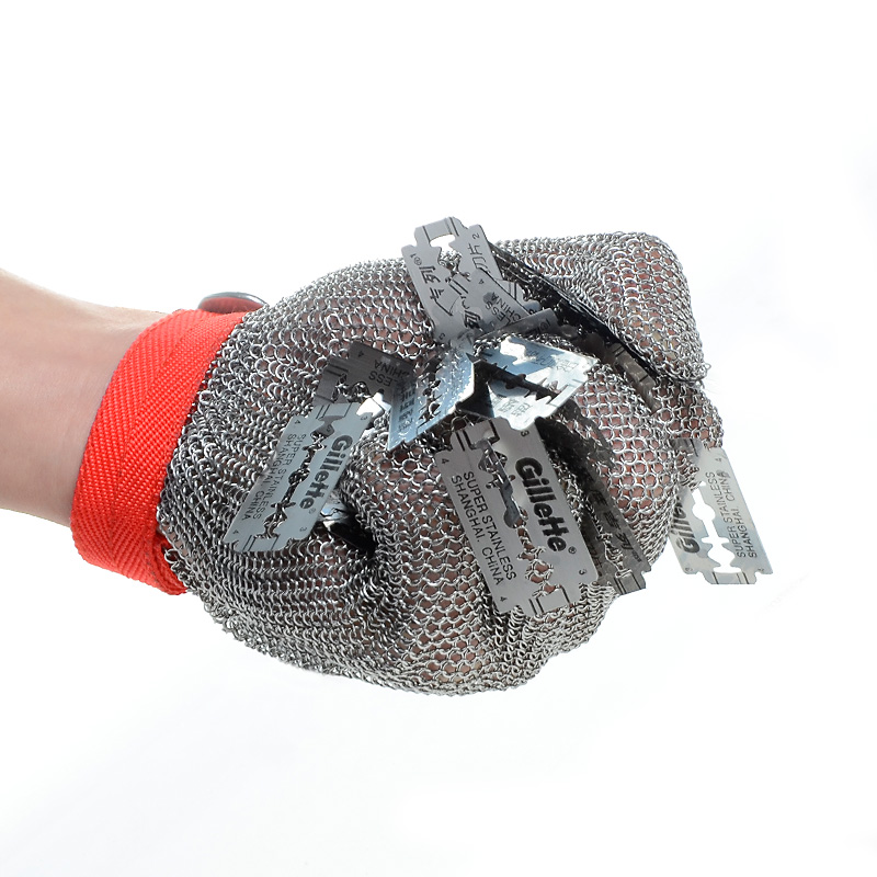 Anticut gloves Steel wire gloves Anticutting chainsaw slaughtering and cutting factory to kill