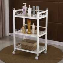 Special beauty salon three-layer with drawer beauty salon trolley hand push high-end hair salon tool cart