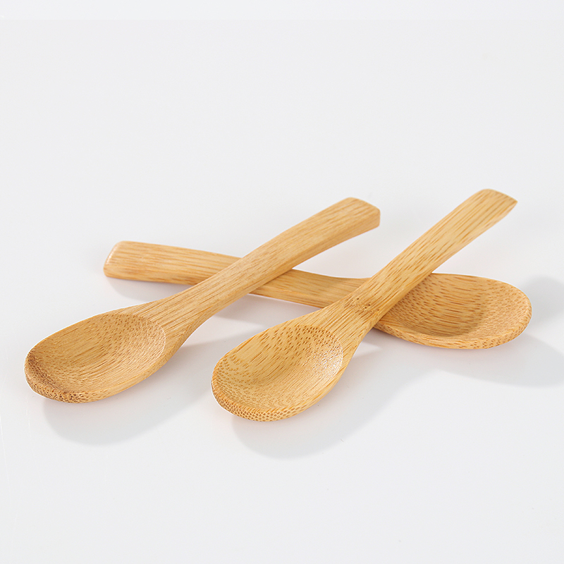 Honey lemon bamboo spoon Passion fruit mini jam bamboo spoon custom creative lettering honey handmade small bamboo spoon