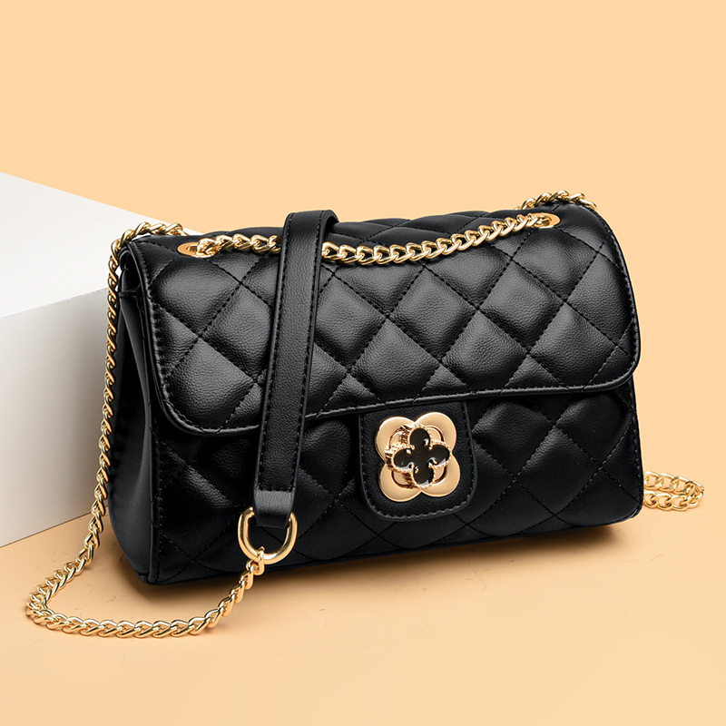 Authentic Bags 2026 New Model Women's Crossbody Bag Black Chain Bag Popular High-End Small Bag Genuine Leather Women's Bag Authentic Bags 2026 New Model Women's Crossbody Bag Black Chain Bag Popular High-End Small Bag Genuine Leather Women's Bag