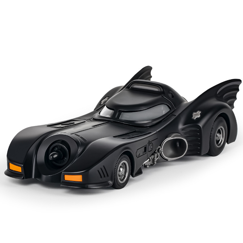 Authentic 2Nd Generation Batmobile Alloy Large Scale Batman Vehicle Spray Metal Collectible Display Toy Car