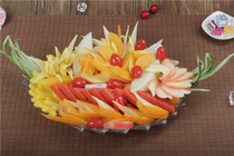 Simulation fruit platter food model fake fruit plate simulation fruit salad salad model is new