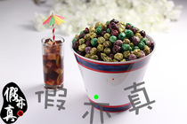 Simulated popcorn food model of fake popcorn cream popcorn model chocolate popcorn model