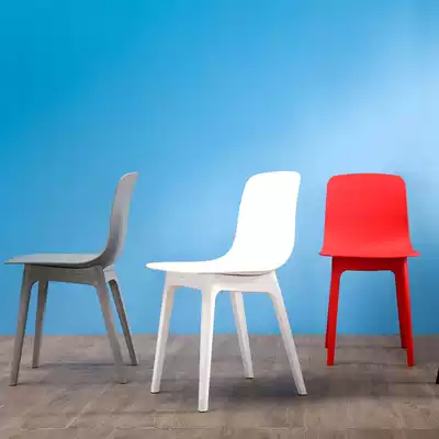 Nordic plastic home backrest dining chair simple Fashion Cafe Leisure meeting plastic leg creative chair