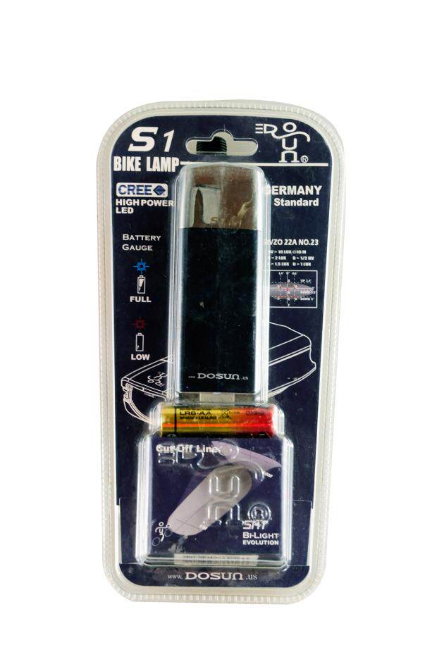 Taiwan dosun s1 road mountain folding travel retro bike front car light high flow and clear Chase through