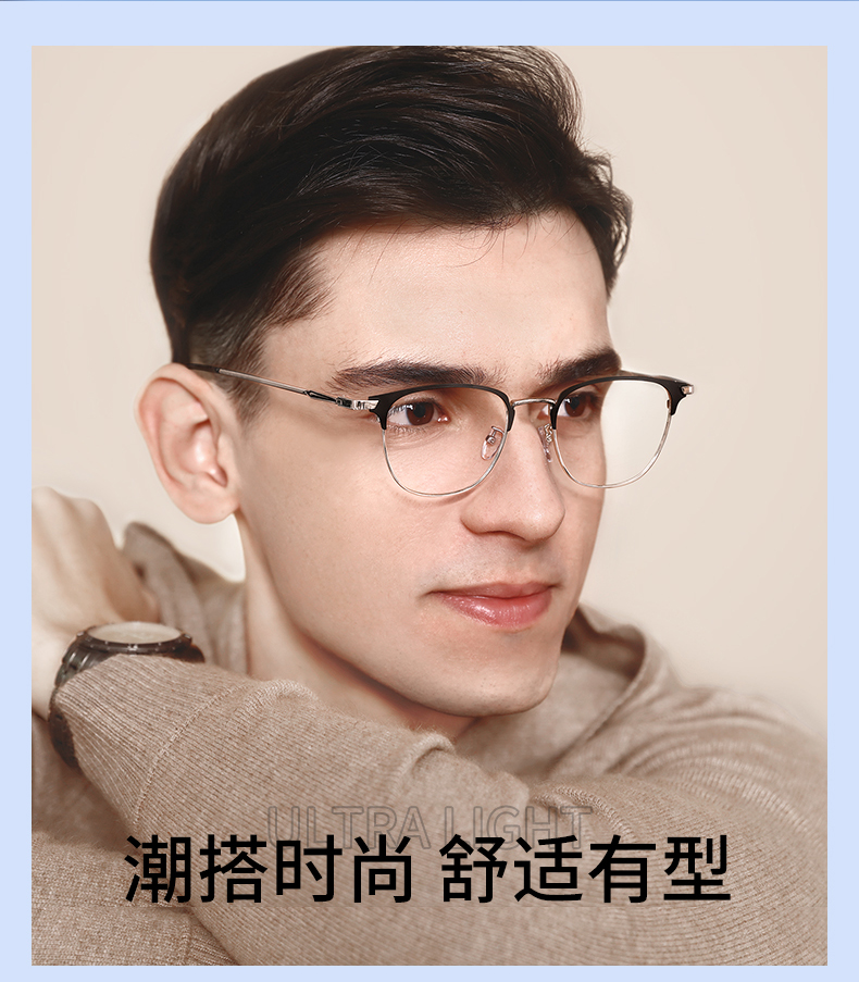 防蓝光眼镜 可以配近视镜 图3