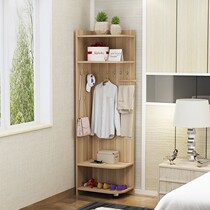 Ornaments corner large wardrobe small house corner porch cabinet bedroom corner tripod corner cabinet curved coat rack