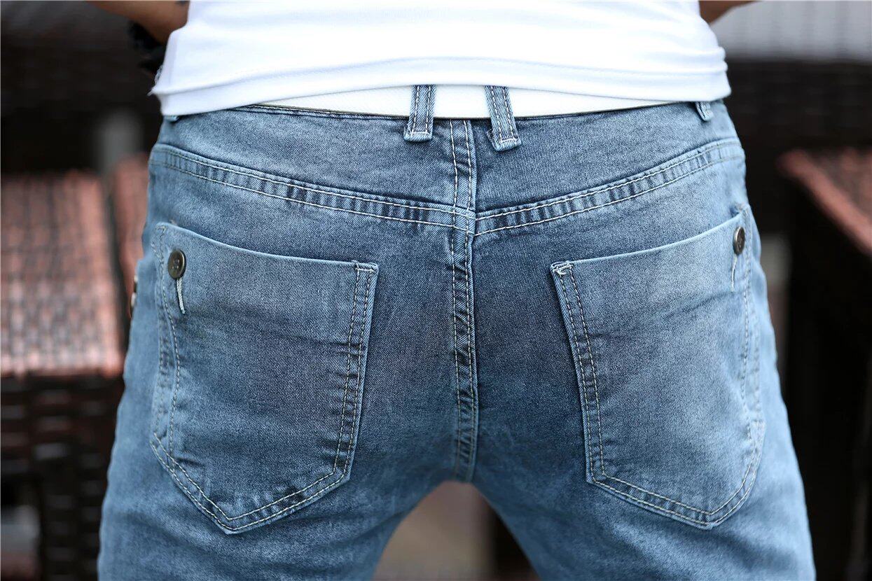 Jeans pour adolescent pieds Slim pour été - Ref 1468171 Image 24