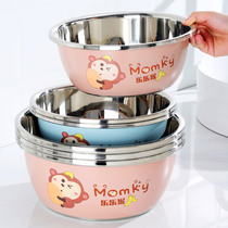 Baby washbasin three-piece set of newborn small basin baby special Basin cute small basin stainless steel butt Basin