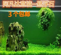 Pumice Water family landscaping suspended stone natural pumice stone landscape fish tank Avatar suspended water features 3