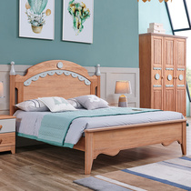 American solid wood children bed Boy 1 5 m Boy Bed 1 2m Boy 1 m 2 cot bed teenagers single bed