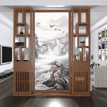  New Chinese style screen partition wall living room occlusion small apartment entrance household brake feng Shui decoration Bogu frame seat screen