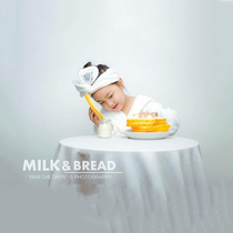 New childrens photography props simulation bread toast baby indoor photo Creative Kitchen food props