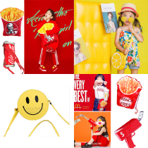 Childrens photography props new satchel creative personality indoor photo ornaments street photography cute backpack decoration