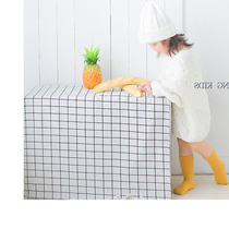 Childrens photography props creative shooting blanket location shooting Mori hipster theme picnic lattice cloth New