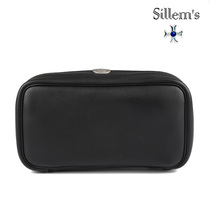 Aron smoke bucket Germany imports Sillem cross anchor genuine leather tobacco pipe triple doublebag