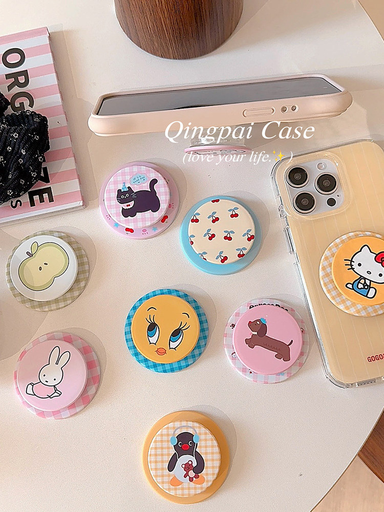 Lightweight ins Style Cartoon Animal Avatar Compatible with Magsafe Magnetic Stand, Strong Adsorption for Mobile Phones, New Model