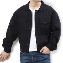 Spring and Autumn Plus Fat Plus Size Mens Casual Denim Jacket Oversize Cowboys Mens Coats