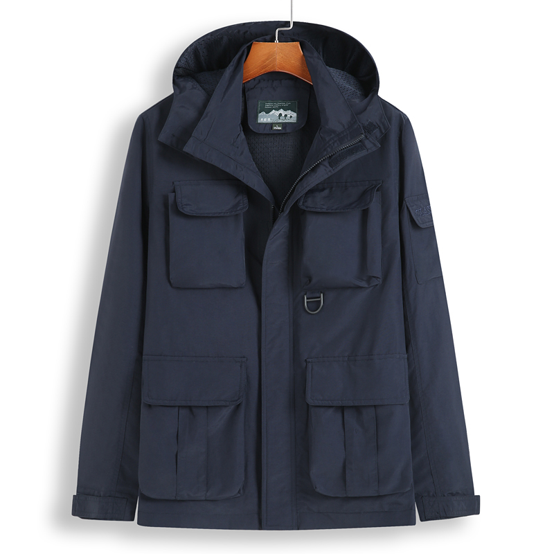 Autumn new large-size military overfitting jacket male fat fat guy loose jacket fattening coat