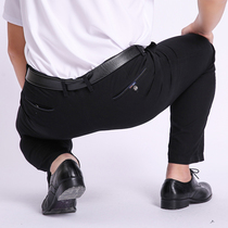 Spring and Autumn Business Cotton Finishing Plus Size Casual Pants Extra Large Fat Pants Loose Mens Large Pants