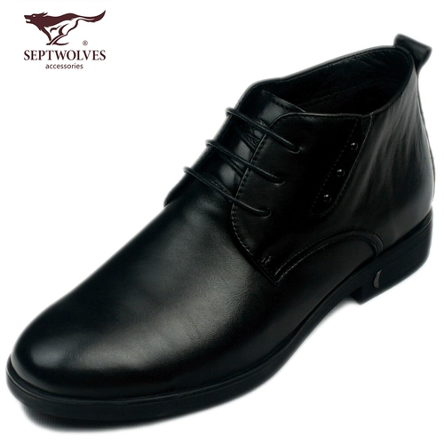 Septwolves, Martens, зимняя обувь, флисовые высокие короткие сапоги, ботинки, из натуральной кожи