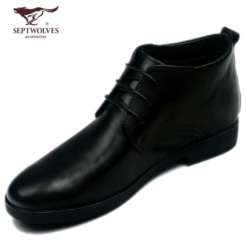 Septwolves, Martens, зимняя обувь, флисовые высокие короткие сапоги, ботинки, из натуральной кожи