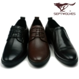 Septwolves, обувь, костюм для кожаной обуви, туфли, кожаный чехол для отдыха, в корейском стиле, мягкая подошва