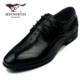 Septwolves, мужская обувь, кожаный пиджак классического кроя для кожаной обуви, свадебные туфли для отдыха, в корейском стиле