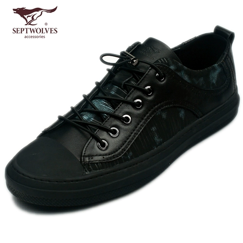 Septwolves, дышащие трендовые кроссовки, сумка для обуви, модная повседневная обувь, кожаные туфли для кожаной обуви, в корейском стиле, из натуральной кожи