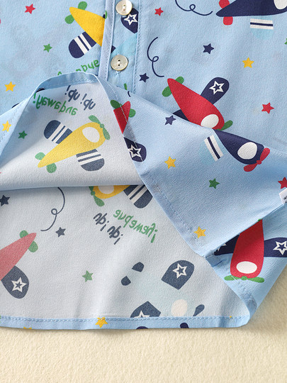 Summer Boys' Silk Short-Sleeved T-Shirt, Mulberry Silk Medium and Large Children's Top, Children's Clothing Cartoon T-Shirt, Breathable and Thin Style