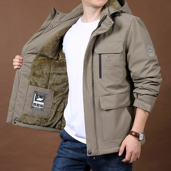 Outdoor quick-drying multi-bag work clothes plus velvet and thickened cotton clothing Outdoor quick-drying multi-bag work clothes plus velvet and thickened cotton clothing